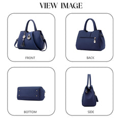 Syga Women's Elegant Handbag Stylish Crossbody Shoulder Bag with Tassel Charm