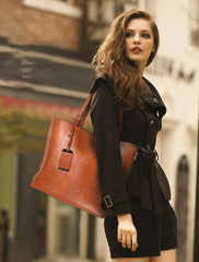 SYGA Women's Bag Cross-Border Leather Luggage Shoulder Bag (DARK BLUE)