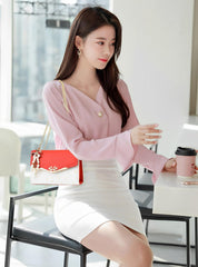 SYGA Women's Crossbody Clutch Sling Bags with Chain with Pearls and Coin Purse Mobile Phone Bag(Red)