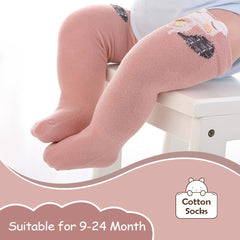 SYGA Baby Spring And Autumn Combed Cotton Long Tube Knee-High Baby Socks Autumn And Winter 9M - 24M