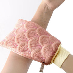 SYGA 3 PCS Set Of Sponge Bath Towel Pull Back Strap Flower Bath Gloves For Men And Women Cleaning And Soaking