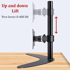 SYGA Monitor Stand Arm Desk Mount Fully Height Adjustable Bracket with C-Clamp & Gronment-Ergonomic 180 Tilt Rotation Suitable for 13 to 30 Inch TV and Monitor Screen (60 CM)