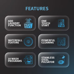 SHARP 7.5 kg Fully Automatic Top Load Washing Machine with Toughened Glass I JAPAN QUALITY I Hot & Cold Water Dual Inlet, Soft Close, Add Laundry I 10 Wash Mode I SS Pulsator I ES-T75N-GY I Inox Grey