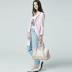 SYGA Gloosy versatile patent leather women's bags, texture and personality, portable Handbag, crossbody bag(BEIGE)