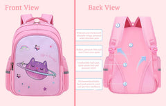 SYGA Kids School Bag Cute Cate Design, Lightweight Backpack for Elementary school students (Pink)