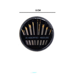 SYGA Round-Shaped Needles, 30-Count Assorted Hand Sewing Needles