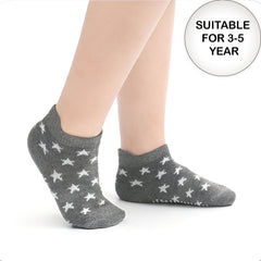 MOMISY Baby Girl Boys children Non Slip Socks Toddlers Infant Cotton Stretch Crew Anti skid-6 Pairs (AntiSkid-Star, 0 to 1 years)