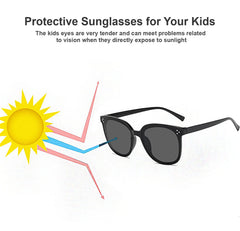 SYGA Kids Goggles, Modern Stylish Eyewears for Boy's and Girls, Sunglasses Style - Beige