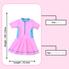 SYGA Cute Swimsuits for Little Princess Baby Girls XL-Size Perfect for Girls Age 7-8 Years Old (Pink)