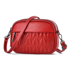 SYGA Women Small Bag Cross-Border Foreign Diamond Shoulder Bag(Red)