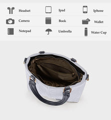 SYGA Women's Bag Single Shoulder Crossbody Bag Letter Wrist Bag(White)