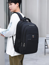 SYGA Backpack Men's Large Capacity Business Computer Backpack Outdoor Travel Student School bag(Black)