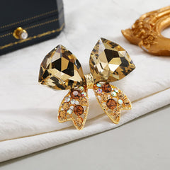 SYGA Brooch FULLTIE Pin Fashion Crystal Rhinestone Jewellery Pin Vintage Accessories Decoration Clothing Bouquet Brooches for Bridal Women Girl (GOLDEN)