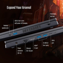 Acer Nitro V, AMD Ryzen 5 6600H Hexa-core Processor, NVIDIA GeForce RTX 3050-6GB GDDR6(16GB DDR5/512GB) IPS FHD, 15.6"/39.6cm, 165 Hz, Win 11 Home, Obsidian Black, 2.1KG, ANV15-41, Gaming Laptop