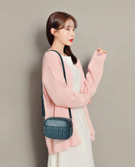 SYGA Women Small Bag Cross-Border Foreign Diamond Shoulder Bag(Blue)