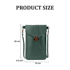 MOMISY Mobile Bag Cellphone Sling Bag Card Holder Wallet Handbag Crossbody multi-function Shoulder Bag for Girls & Women (Green)
