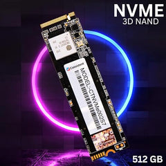 Consistent 512 GB NVMe PCIe M.2 SSD 2280, 3D NAND with SLC Cache, Up to 2200MB/s, 5 Years Warranty