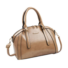 SYGA Women’s Tote Bag | Stylish Horizontal Handbag with Zipper Closure & Rivet Design | Daily Use Shoulder Bag