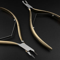 SYGA Golden Stainless Steel Cuticle Nippers Cutter Trimmer Clipper Dead Skin Remover Manicure Nail Art Tool