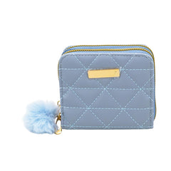 SYGA Women's Wallet – Stylish Diamond Embellished Horizontal Square with Zipper Closure