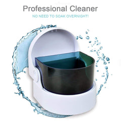 Syga Sonic Cordless Denture Cleaner Jewelry Coins Cleaning Machine (White)