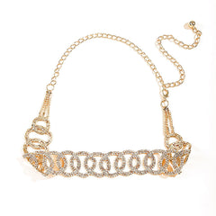 SYGA Women's Metal Waist Chain Round Design Waist Size 24 Inch to 35 Inch