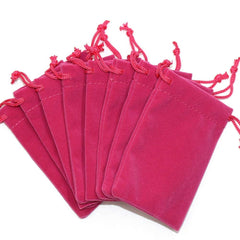SYGA Set of 10 Velvet Cloth Jewelry Pouches/Drawstring Bags for Jewelry Gift (Pink)