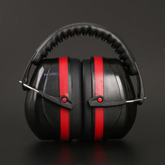 SYGA Children's Noise Reduction Reading Earmuffs, Head-Mounted Soundproof Earmuffs for Studying and Concentration (Red)