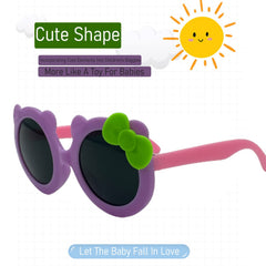 SYGA Children's Goggles Monkey Style Bow Tie Sunglasses Anti-UV Lens Eyewear Kids Sunglasses (Blue Frame Red Legs)