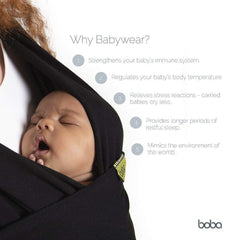 SYGA Baby Wrap Carrier, Navy Blue Child Sling, Perfect for Infants and Babies