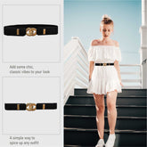 Syga Women's Faux Leather Waist Belt (Pack Of 1) (SYGA_Black)