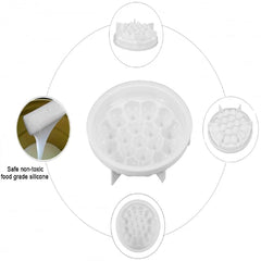 Syga Silicon Castle Round Shape Mousse Cake Mold French Dessert Baking Cake Mould White