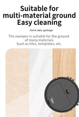 MechHeaven The Robot Vacuum Cleaner Multifunctional Rechargeable Mini for Home Pet Hair Black Handbag | 1 Piece Vacuum Cleaner 1 Piece Cable 2 Pieces Brush 1 Piece Cloth 1 Piece Manual
