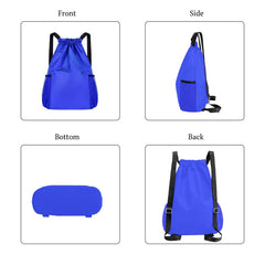 SYGA Drawstring Backpack for Gym, Yoga, Running, Swimming, Beach, Camping, Travel Bag Sports Fitness Club Student Training Bag(Royal Blue)