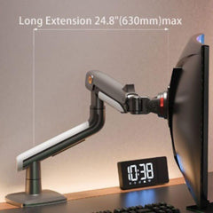 Gadget Wagon 27'' to 50 inch Gaming Monitor-Arm for Flat/Ultrawide/Curved Monitors, Heavy Duty Mount Load up to 18 kg, VESA 75/100 mm Monitor-Mount A5