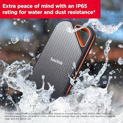 SANDISK Extreme Pro 1TB Portable External SSD, Up to 2000MB/s, USB-C, IP65 Water & Dust Resistant, 3m Drop Protection, Metal Enclosure, PC, Mac & Smartphone Compatible, Royal Blue