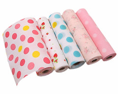 Syga Non - Slip Environmental Protection Printing Drawer Wardrobe Moisture and Dust Mildew Pad Antibacteria Waterproof Mats, 30x500cm (Light Pink)