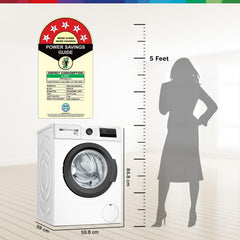 Bosch 8KG 5 Star Fully-Automatic Front Loading Washing Machine (WAJ28260IN,White,AI Active Water Plus,In-Built Heater)
