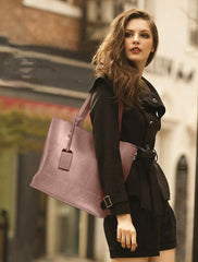 SYGA Women's Bag Cross-Border Leather Luggage Shoulder Bag (DARK BLUE)