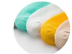 MOMISY 5 Pairs Baby Girl Boys Tube Socks Toddlers Infant Solid Color Boat Spring and Autumn Socks Stretch Baby Sock - Multicolor (Net Smiley, 4 year to 6 year)