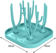 SYGA Foldable Baby Bottle Drying Racks Feeding Cup Nipple Storage Shelf Stand Holder - Blue Drying Rack