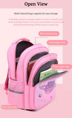 SYGA Kids School Bag Cute Cate Design, Lightweight Backpack for Elementary school students (Pink)