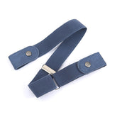 SYGA Jeans Belt Elastic Women's Punch-Free Decoration buckle Style Lazy Belt