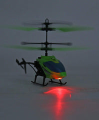 Syga High Speed Velocity Induction Remote Control & Rechargeable Flying Helicopter with Unbreakable Blades Infrared Sensors Plastic, Pack of 1, Multicolor