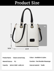 SYGA Women's Bag Single Shoulder Crossbody Bag Letter Wrist Bag(White)