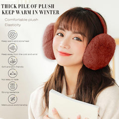 SYGA Winter Earmuffs Fashion Faux Fur Fluffy Soft Warm Earmuffs for 5 to 10 Years Kids for Outdoor Activities, School, Morning Walk- Black