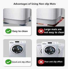 SYGA 4PCS Washing Machine Rubber Feet Pads Universal Anti Vibration Washing Machine Mat Anti Slip Noise Cancelling Washing Machine Feet for Dryer, Washing Machine, Dishwasher- ray