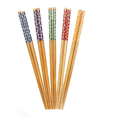 SYGA Handmade Japanese Natural Wood Wooden Chopsticks Spoon Sets