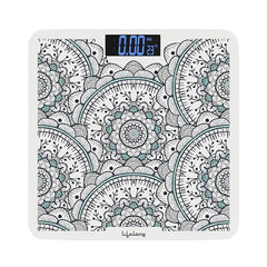 Lifelong Bloom LLWS54 Body Weighing Scale (Indian Cultural Series - Rajasthan Rural)|Digital Weight Machine for Body Weight|Thick Tempered Glass with LCD Display|Bathroom Weighing Scale (Multicolor)
