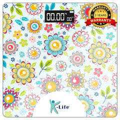 K-Life Digital Weighing Machine for Body Weight | 180 kg Capacity | Digital Body Weight Machine | Strong ABS Build | Step-On Technology | Electronic Bathroom Scale | Accurate Weight Measurement